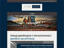 Tablet Screenshot of inter-geo.pl